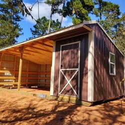 12x24 Run-in Shed With A Tackroom + Free Delivery