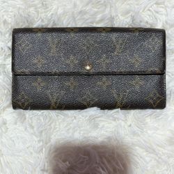 LV Monogram Long Zippy Wallet Brown