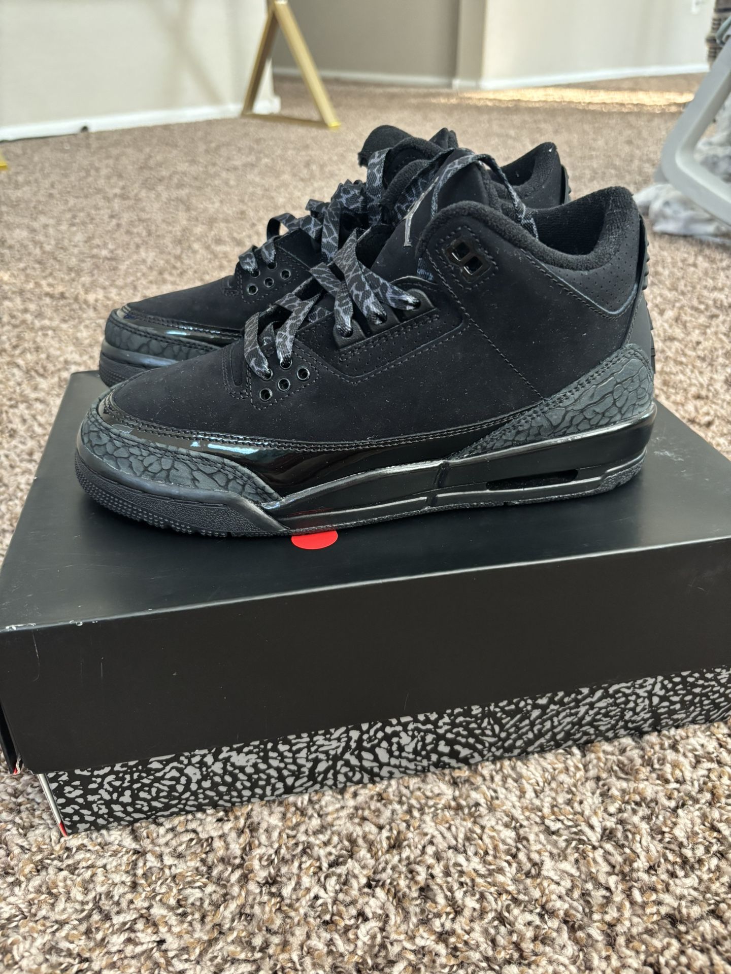 Jordan 3 Black Cat 5.5y