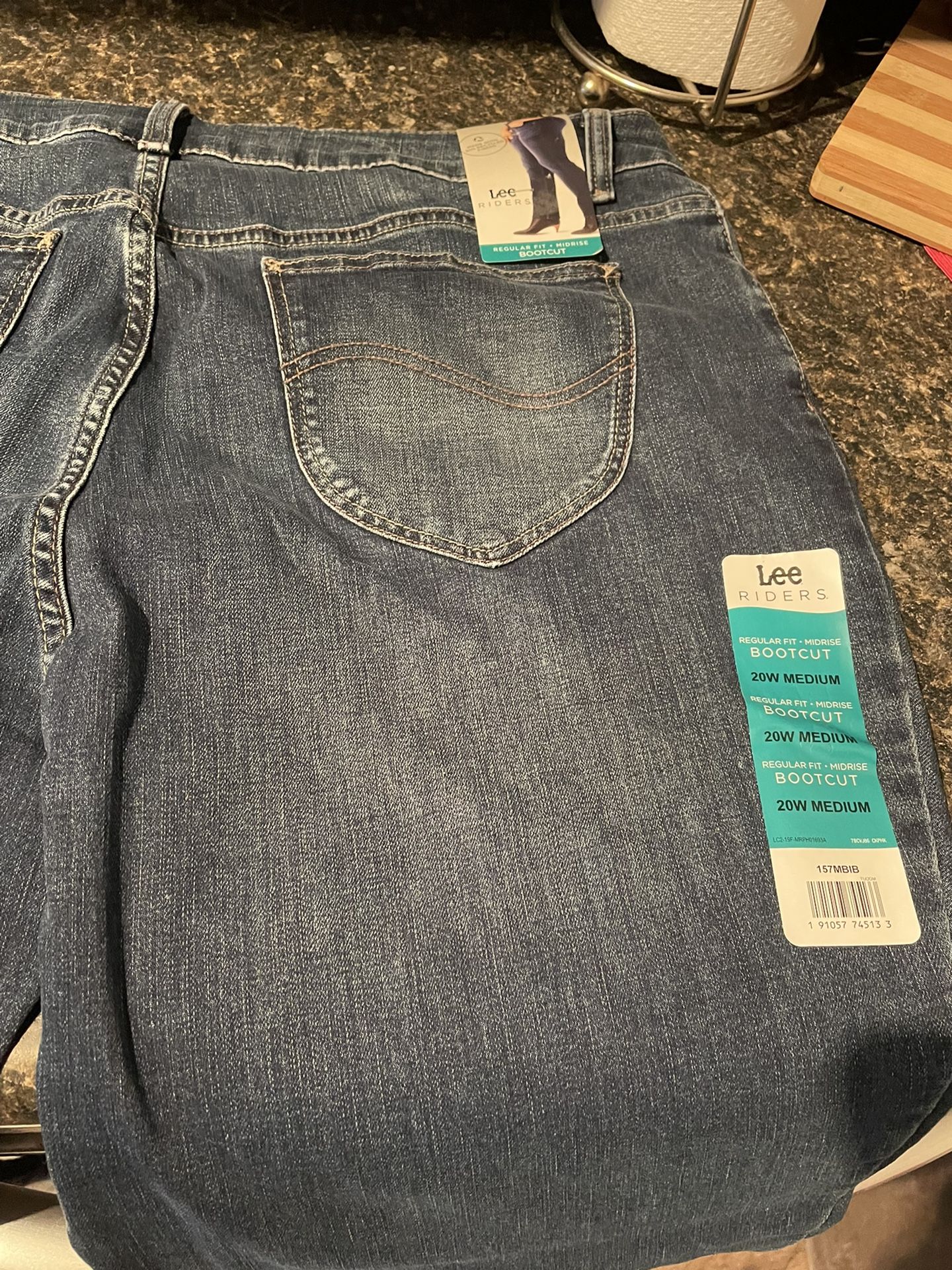 New Lee Womens Boot Cut Jeans 20W Med