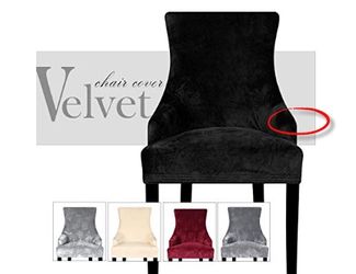 Black Velvet chair cover