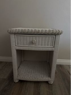 Wicker Storage Table