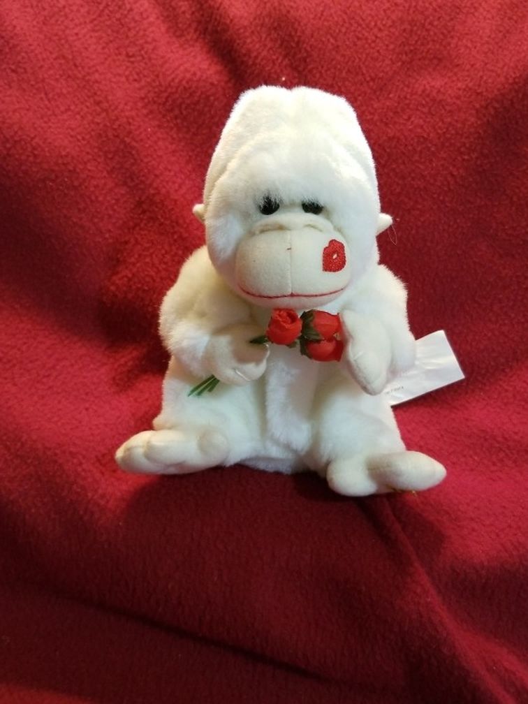 Valentine Singing White Gorilla