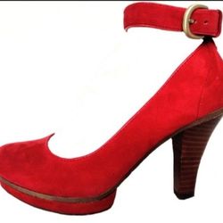 Soft Brand Red Heels Size7.5