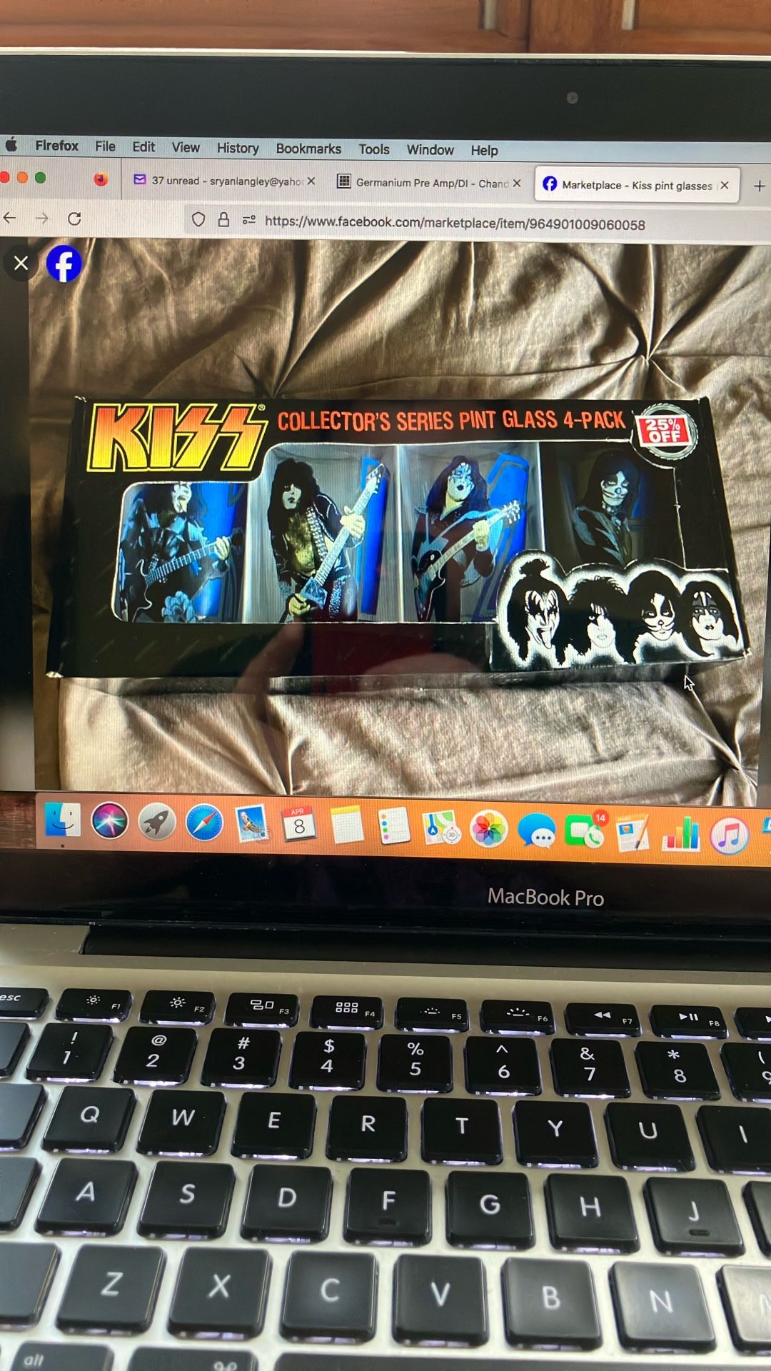 Pint Glasses (original Kiss)