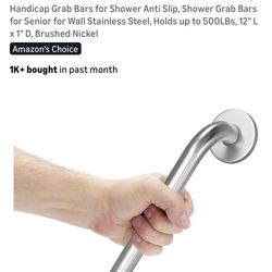Two Shower Grab Bars
