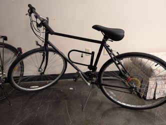 Marin Dark Frame Bicycle with Kryptonite Lock