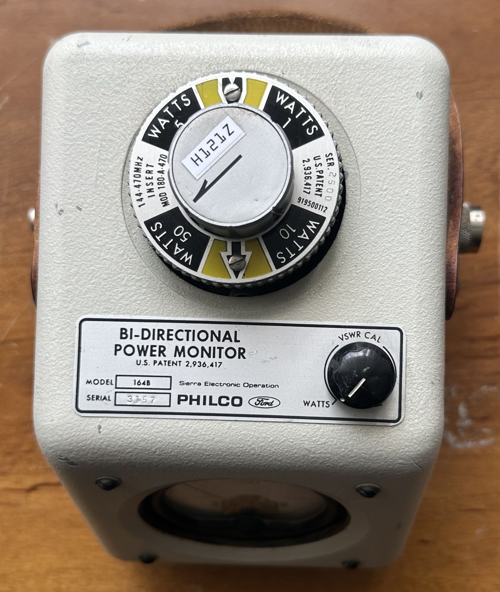 PHILCO Sierra Electronic Model 164B Bi-Directional Power Monitor Watts Meter