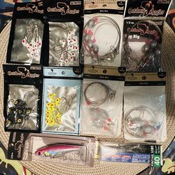 Bundle of Outdoor Angler Fishing Tackle Lot - Jig Heads, Egg Rigs, Lures