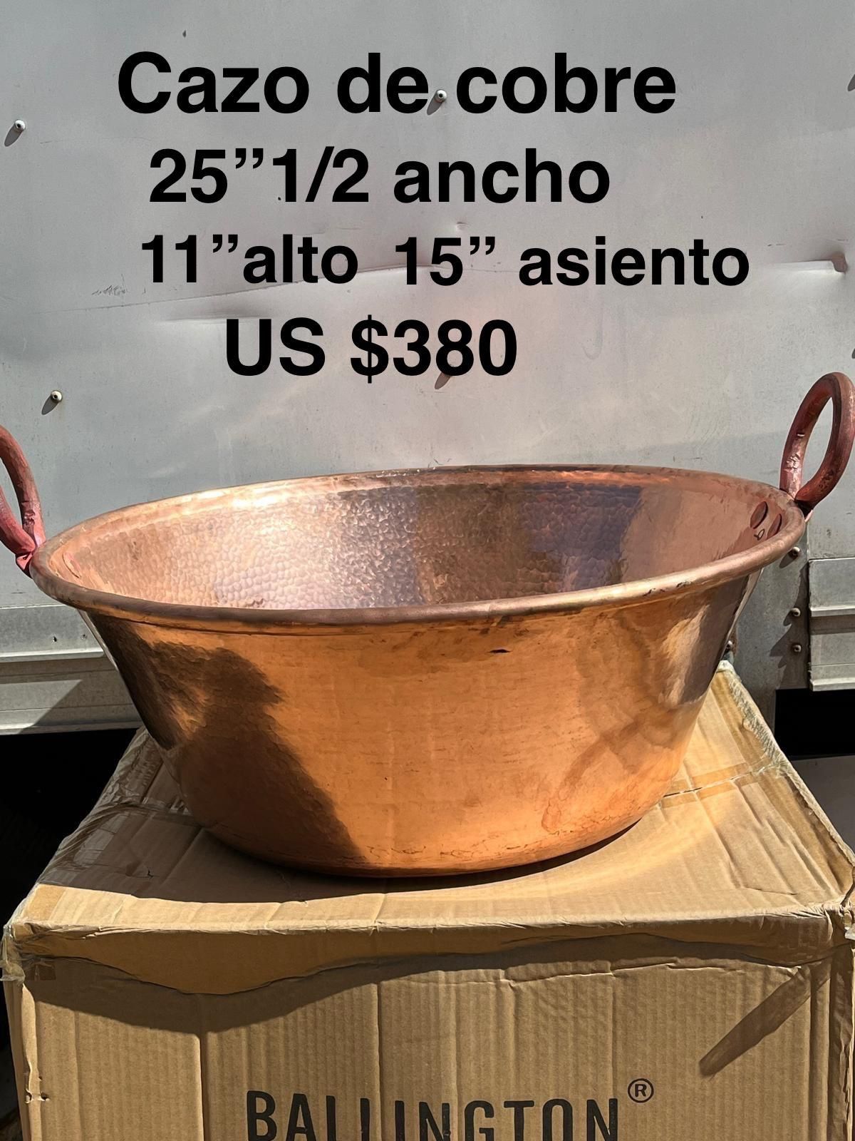 Cazo Chicharrónero De Cobre Artesanal Martillado