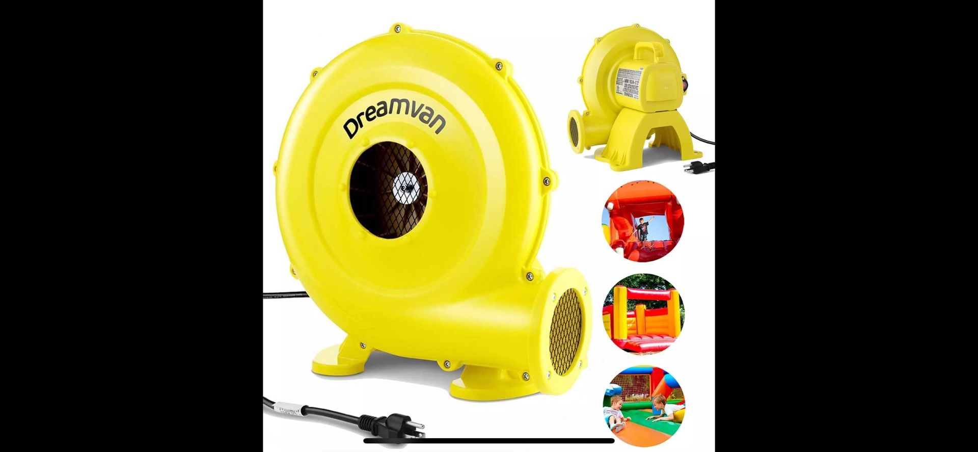 Electric Air Blower Fan for Inflatable Bounce House, Jumper, Bouncy Castle 750W