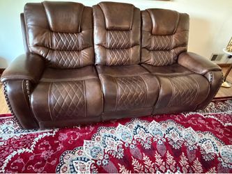2 leather sofas