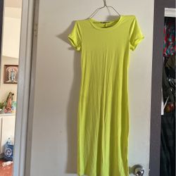 Neon Green Summer Dress