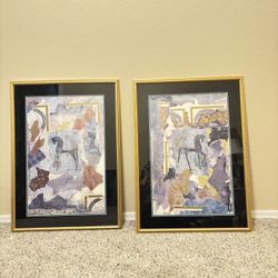 Framed Horse Pictures -Sold As A Set