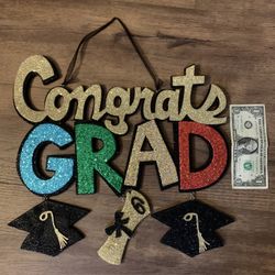 Grad.  Graduation. Party.  Decor. 