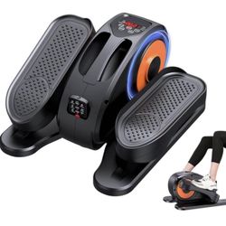 Under Desk Elliptical Machine, Mini Electric Desk Cycle with Remote Control, 5 Gears Adjustable Pedal Resistance and Durable Non-Slip Panel