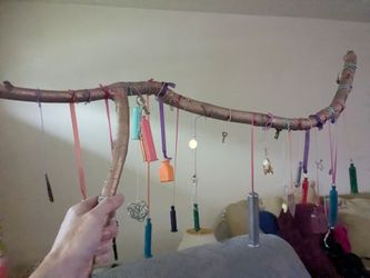 Handcrafted Decorative Nature Branch / Wall Hanging/Wind chime