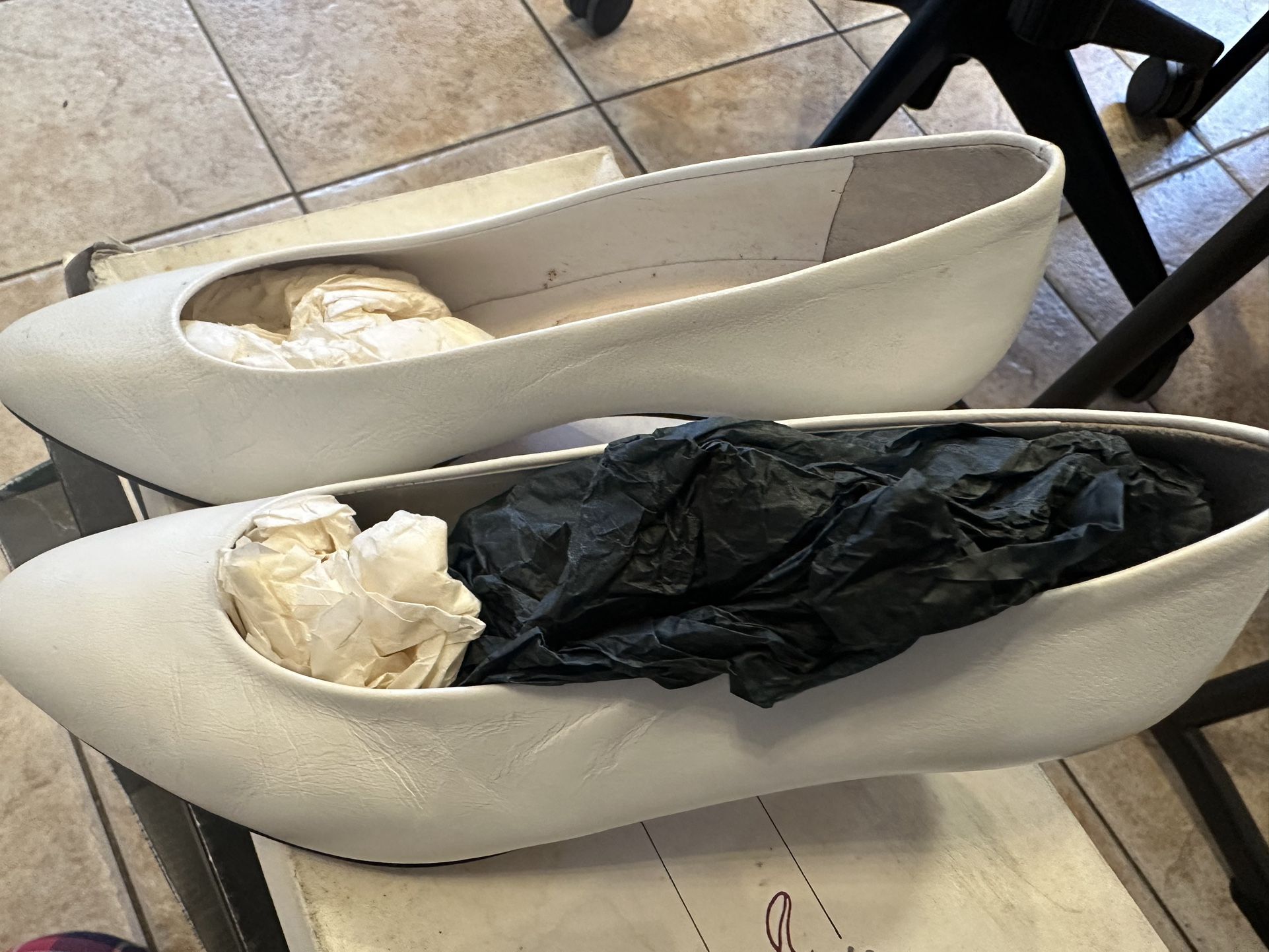 Hermitage White Leather High Heels Made In Italy Size 35 1/2