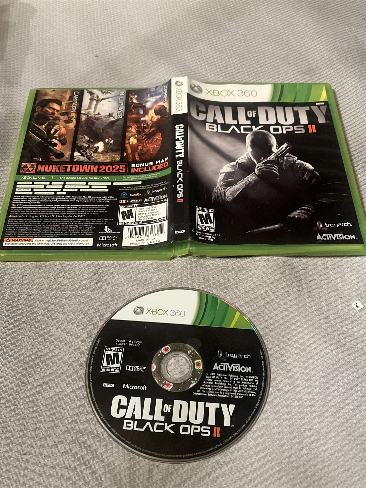 Call of Duty: Black Ops II (Microsoft Xbox 360, 2012)