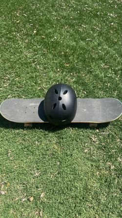Skateboard + Helmet