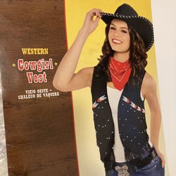 Cowgirl Vest : Costume Adult
