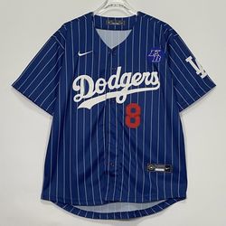 Los Ángeles Dodgers Kobe Bryant Pin Stripped Jersey