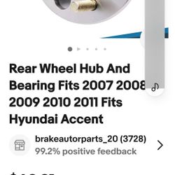Rear Hub Bearing