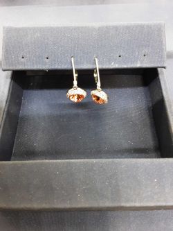 Earrings with stones Silver 2.9 grams