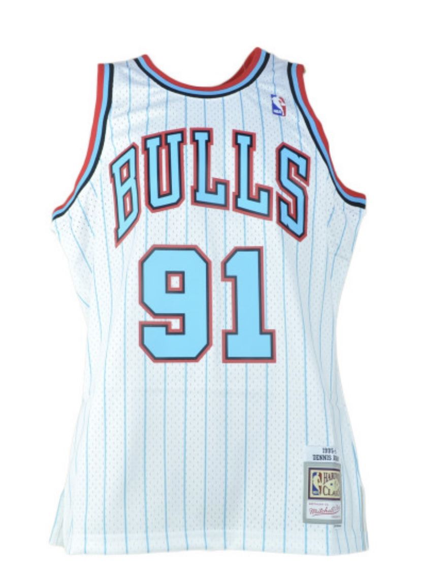Dennis Rodman Bulls Jersey Size Large For $70