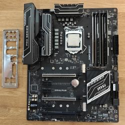 MSI Z270 Sli Plus Gaming Motherboard, CPU, And 32GB DDR4 RAM Intel Like AMD Gigabyte ASUS