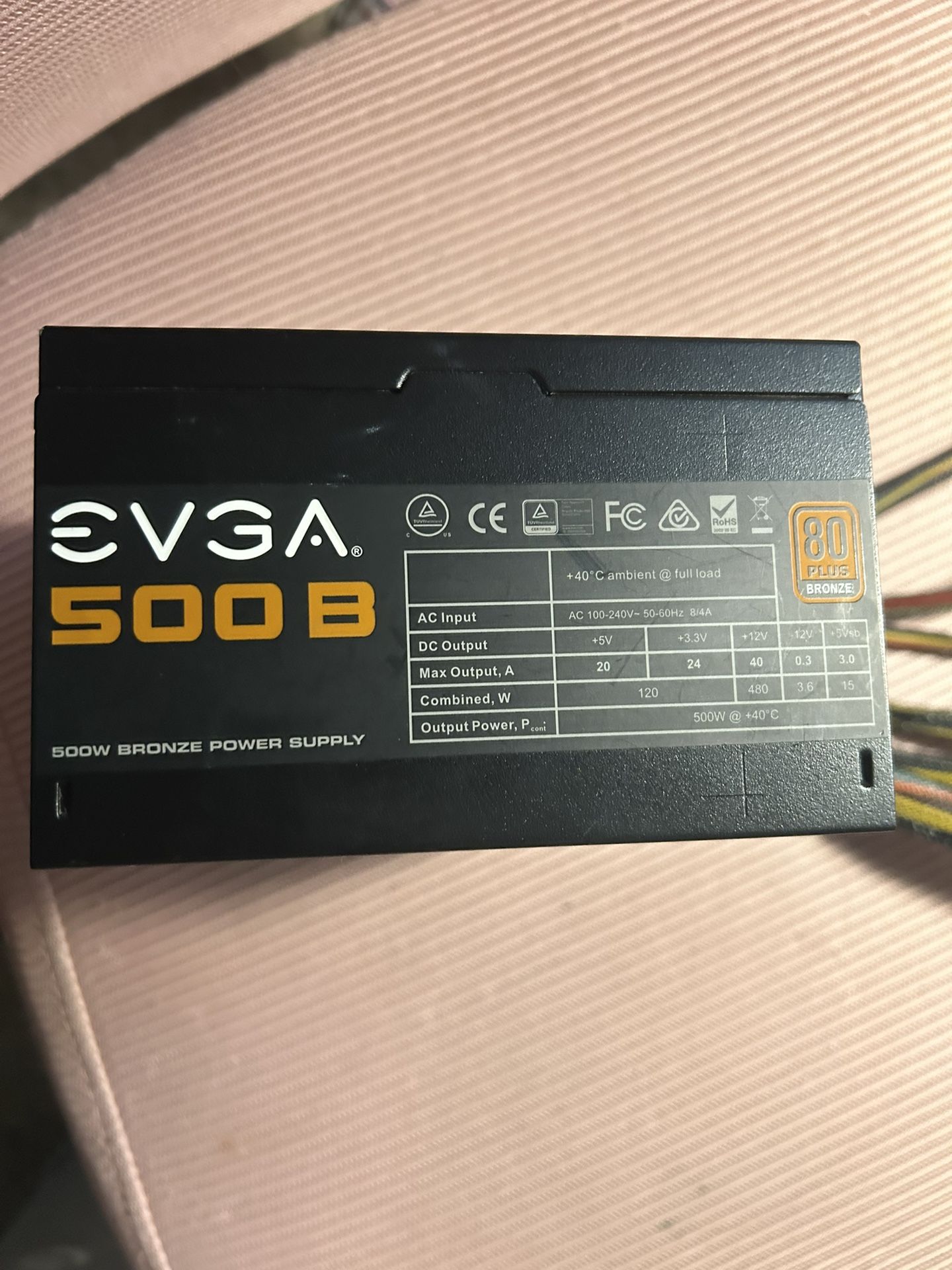 500W 80+ Bronze Power Supply 