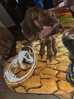 Jurassic Park large Throw Blanket