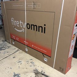 amazon fire tv 75" omni series, 4k uhd smart tv with dolby vision, hands-free with alexa
