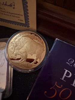 🥳⭐️Coool Gold Indian Buffalo Coin🤗😍🤩