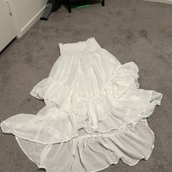 White Flow Skirt  