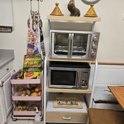 Shelves With Microwave