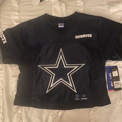Women’s Cowboys Crop top Jersey Size M $25