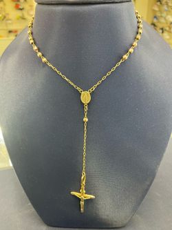 14k Rosary Gold Chain