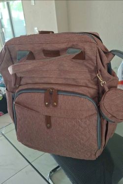 Mochila para pañales con cambiador, impermeable, de gran capacidad, para mamás y papás, con puerto de carga USB y correas para cochecito, regalos para