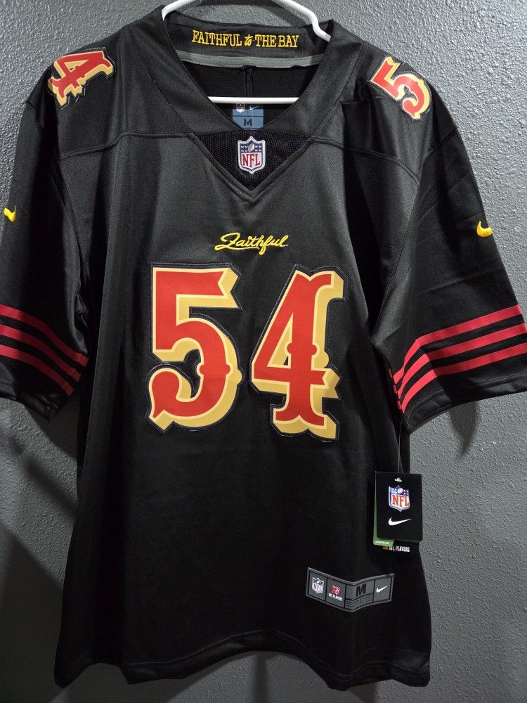 49ers Fred Warner Jersey Brand New Never Used With Tags, Mens Size Medium, $60