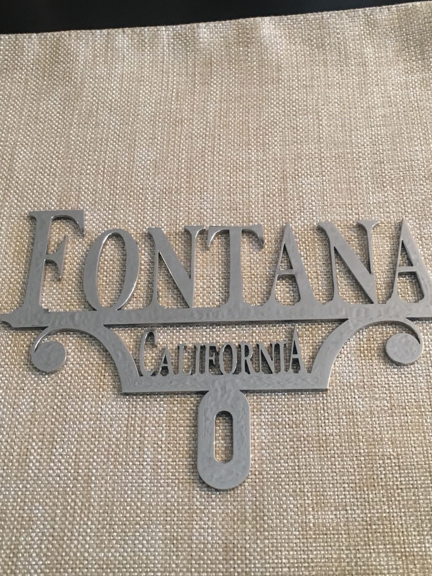 Lowrider custom license plate toppers