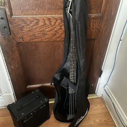 Silvertone Electric Bass Guitar 