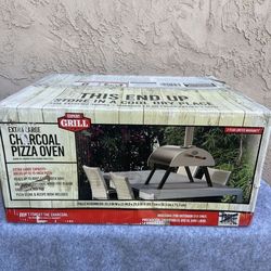 t Grill 15" Charcoal Pizza Oven, Black