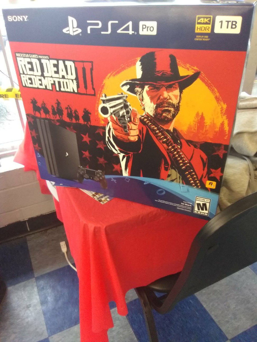 PS4 pro with red dead redemption