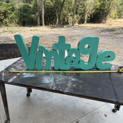 Metal “Vintage” Wall Hanging