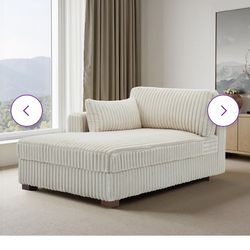 NEW Bentura Upholstered Chaise Lounge - Free Delivery