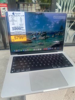 14" MacBook Pro Retina M1 Pro 8-Core CPU, 14-Core GPU, 16GB Ram, 1TB SSD 2021