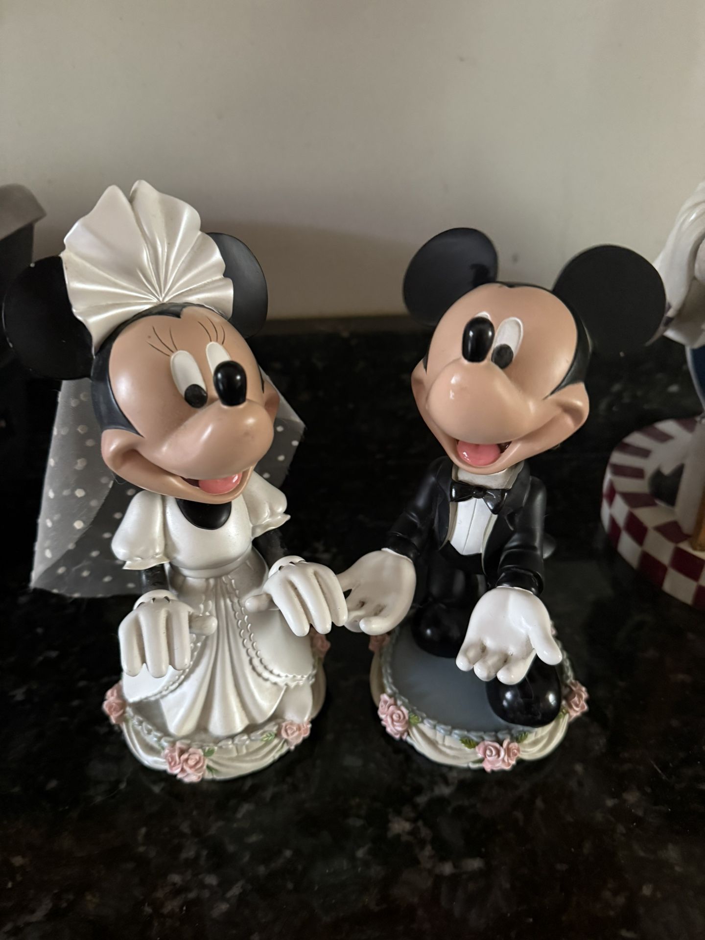 Disney Mickey & Mini Bobble Head Wedding Topper