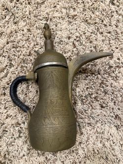 Brass Arabic Dallah Coffee Pot