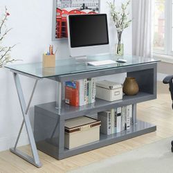 CM-DK6131GY- Bronwen Modern Desk Gray